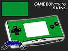 GREEN Skin for Nintendo GameBoy Micro Console System Vinyl Decal Wrap 