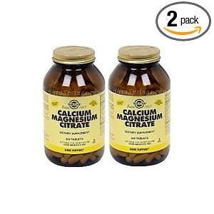  Calcium Magnesium Citrate 250 Tabs 2 Pack: Health 