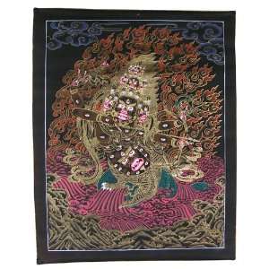    Tibetan Thangka Painting Rahula Blazing Energy 