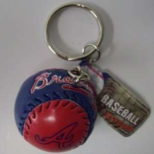  Atlanta Braves MLB Clubhouse Baseball Key Chain: Sports 