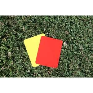  Ace Kick Referee Red / Yellow Card Set