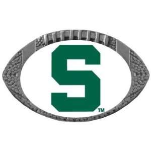   Spartans Football One Inch Pin   NCAA College Athletics Sports