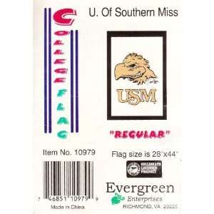   University of Southern Mississippi Flag: Patio, Lawn & Garden