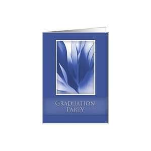   Party Invitation, Blue Abstract on Blue Background Card Toys & Games