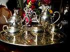 vintage heavy 6pc gorham puritan sterling coffee tea pot set