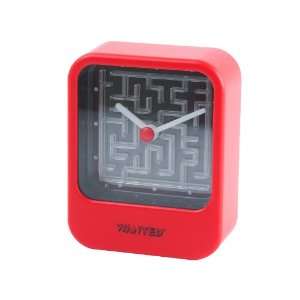   Present Time Wanted Time To Get Lost Desk Clock, Red: Home & Kitchen
