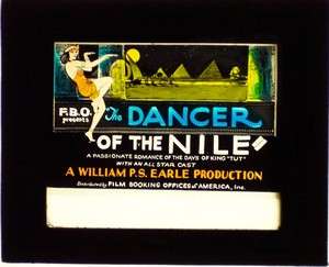 THE DANCER OF THE NILE   Silent Movie Glass Slide CARMEL MYERS 1923 