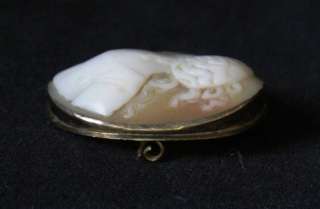   ANTIQUE VICTORIAN / EDWARDIAN CARVED CAMEO BROOCH HIGH RELIEF  