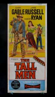 THE TALL MEN *ORIG MOVIE POSTER AUS DAYBILL WESTERN 55  
