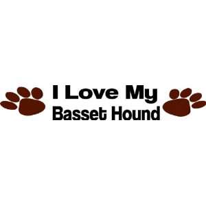  I love my basset hound   Removeavle Wall Decal   Selected 