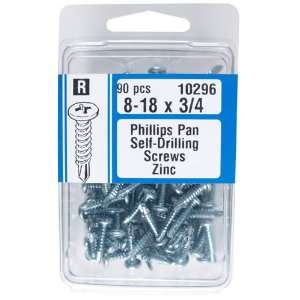  Midwest Phillips Self Drilling Screws, 8 18 x 3/4