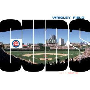   WRIGLEY FIELD CHICAGO CUBS MLB POSTER 24X 36 #3699: Home & Kitchen