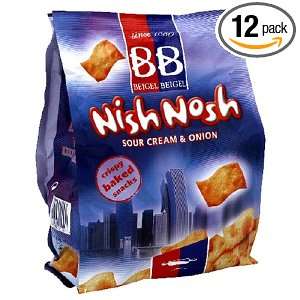 Beigel Beigel Cracker Crisps Snacks, Sour Cream & Onion, 10.6 Ounce 