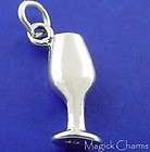 sterling silver 925 wine glass 3d charm $ 10 95 buy it now free 