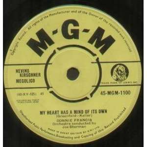  MY HEART HAS A MIND OF ITS OWN 7 INCH (7 VINYL 45) UK MGM 