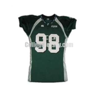  Green No. 98 Game Used Tulane Russell Football Jersey 