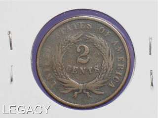 1867 U.S. 2 ¢ CENT PIECE CIVIL WAR ERA (GR  