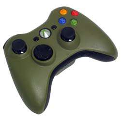 Xbox 360 Halo 3 Green Wireless Controller (Refurbished)   