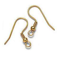 Gold Plated Hypo allergenic Earring Hooks (Pack of 100)   