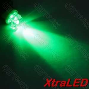  Lot of 10 T10 7xLED Car Sidelight Wedge Bulbs   Green 