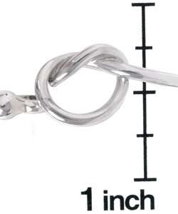 Sterling Silver Love Knot Bangle  Overstock