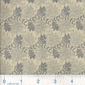  45 Wide Rambling Rose Vine Blue Fabric By The Yard: Arts 