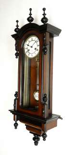 Beautiful Antique German Junghans wall clock at 1900, R=A pendulum 