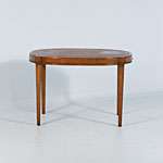 Antique Mahogany English Side Table or Small Coffee Table Circa 1940 