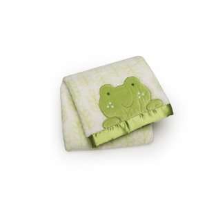   Carters Everday Easy Printed Embroidered Boa Blanket, Frog Face: Baby