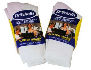 Pairs Womens Dr. Scholls Crew Socks Size 4 10 White 0071548251117 