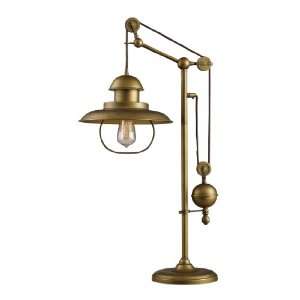  Dimond Lighting D2252 Farmhouse Table Lamp, Antique Brass 