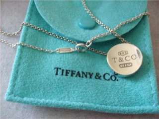 Tiffany & Co. 1837 Concave Circle Pendant Necklace  