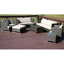   piece Stainless Steel/ Resin Patio Furniture Set  