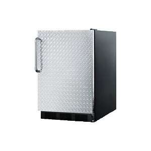    Summit 5.5 Cu. Ft. Refrigerator w/ Diamond Plate Door: Appliances