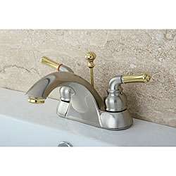 Naples Satin Nickel/ Polished Brass Bathroom Faucet  Overstock