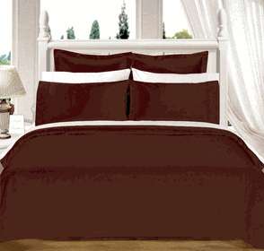 4PC Solid Down Alternative Comforter Set, 100% Egyptian Cotton, 550TC 