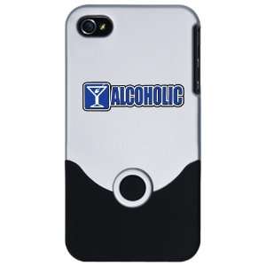   4S Slider Case Silver Drinking Humor Alcoholic Sign 