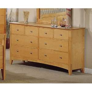   Style Maple Finish Wood Bedroom Drawer Dresser Furniture & Decor