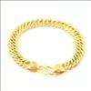 Cool! Mens 18K Yellow Gold Filled Snake Bracelet Chain  