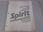 Spirit Outboard Factory Supplement Parts Manual 1980 85hp Model Oil 