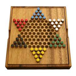 Wood Chinese Checkers Travel Game (Thailand)  Overstock