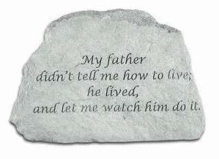 My Father Didnt Tell Me   Memorial Stone   Free Shipping