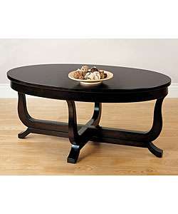 Harp Leg Oval Coffee Table  Overstock
