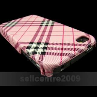   Plaid Hard Cover Case Shell Bumper Skin for iphone 4 4S 4GS  
