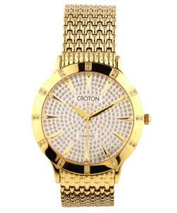 Croton Mens Diamond Swiss Dress Quartz Watch  