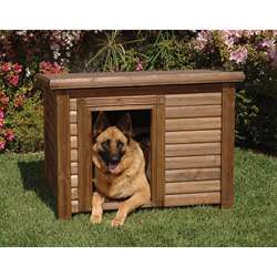 Outback Large Luxury Log Cabin Dog House  Overstock