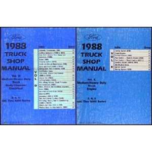 1988 Ford F, B, C 600 8000 Medium and Heavy Truck Repair Shop Manual 