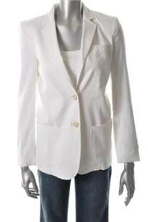 DKNY NEW Suit Jacket White Linen Misses 12  