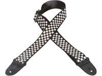 Levys Poly Guitar Strap   Checkers