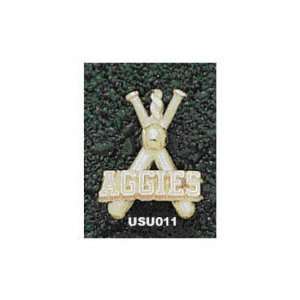   Aggies 10K Gold AGGIES Crossed Bats Pendant: Sports & Outdoors